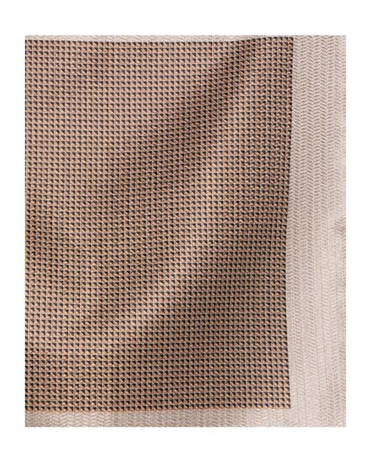 Brioni Multicolor Printed Square Scarf for men