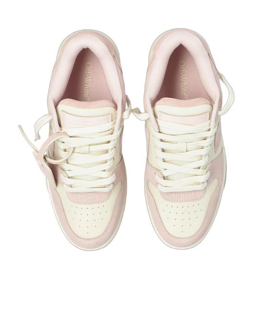 Off-White c/o Virgil Abloh Gray Out Of Office Lace-Up Sneakers for men