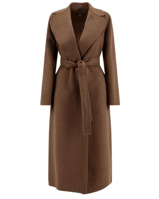 Max Mara Brown Belted Coat