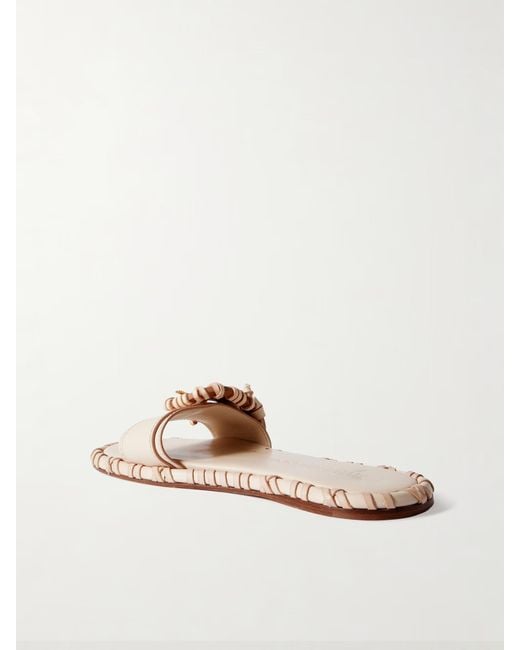 Zimmermann Natural Alchemy Buckle Leather Slippers
