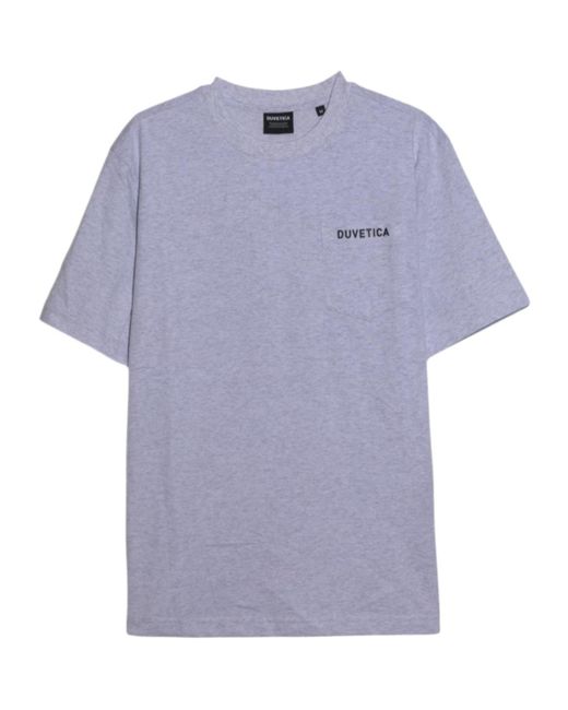 Duvetica Blue Short-Sleeved T-Shirt for men