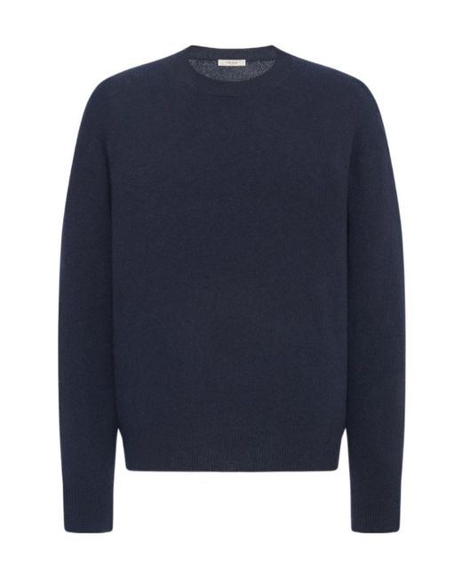 The Row Blue Round-Neck Sweater for men