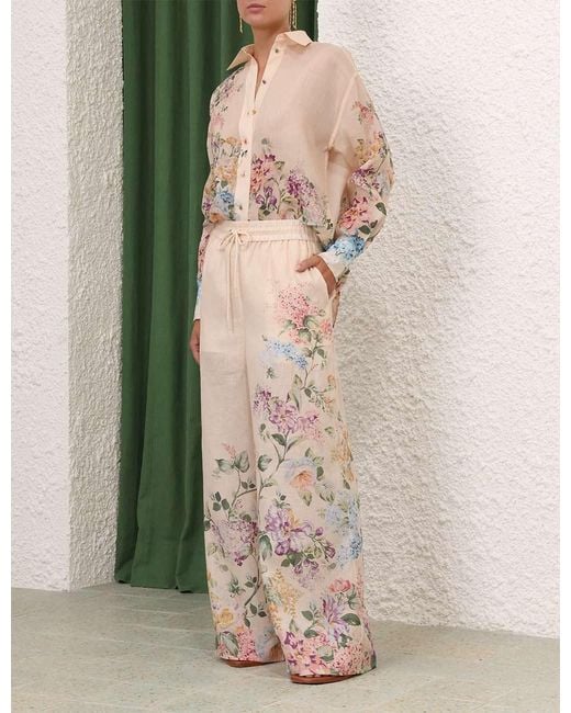 Zimmermann Natural Halliday Relaxed Pants