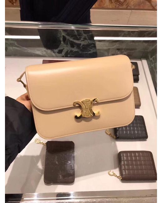 Céline Natural Teen Triomphe Bag