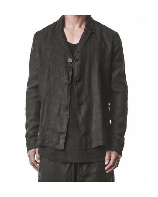 Thom Krom Gray Button-Front Blazer for men