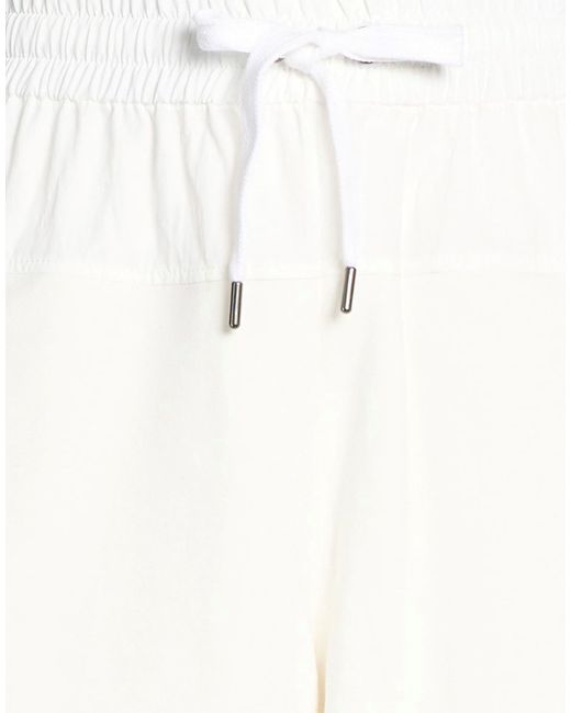 Brunello Cucinelli White Stylish Solid-Color Shorts