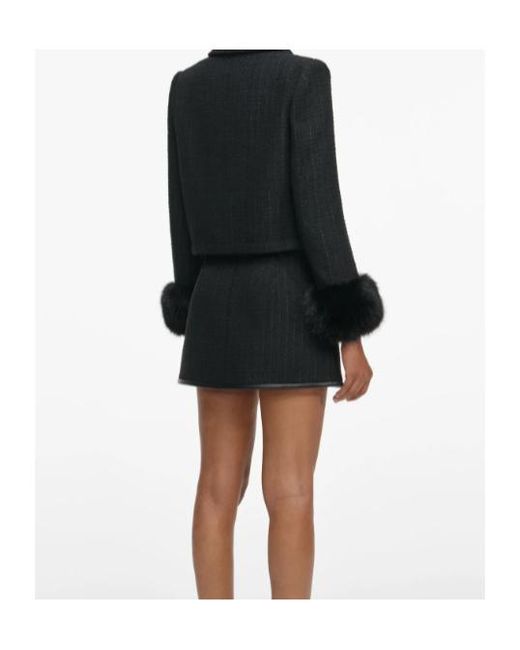 Self-Portrait Black Tweed Jacket