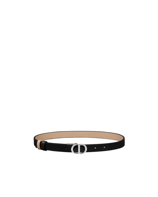 Dior White 30 Montaigne Reversible Belt
