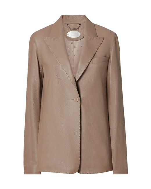 Fendi Brown Leather Jacket