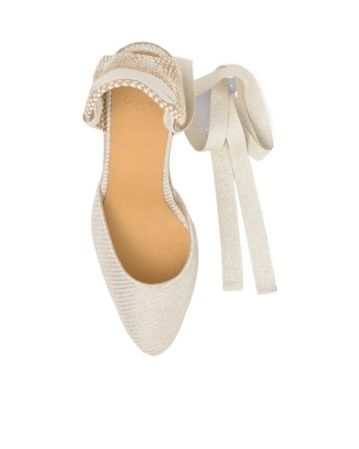 Castaner Natural Joyce Tie-Ankle Espadrilles