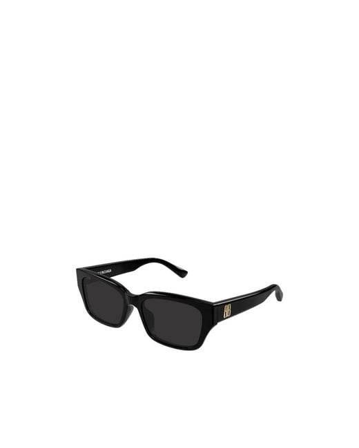 Balenciaga Black Eyewear Rectangular Frame Sunglasses for men