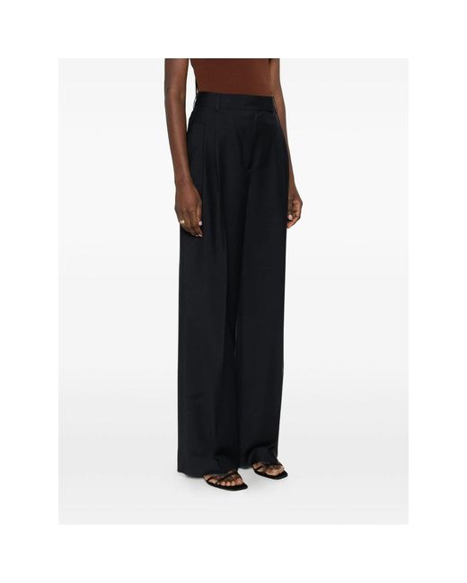 Rohe Black Casual Pants With Belt Loops