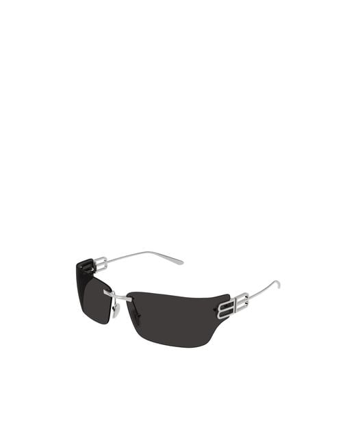 Balenciaga White Eyewear Rectangle Frame Sunglasses for men