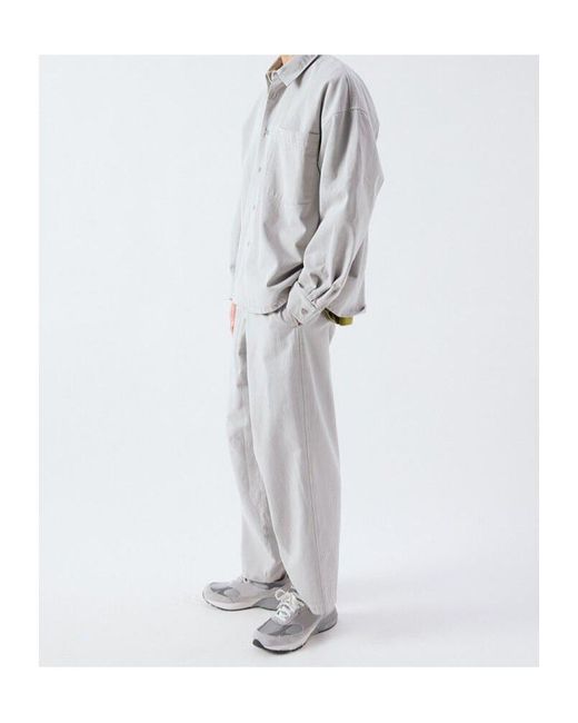 American Vintage Gray Long Sleeve Shirt for men