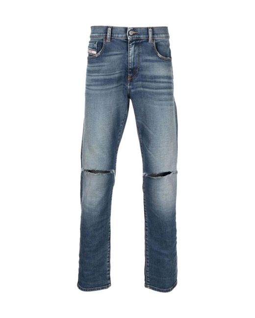 DIESEL Blue Drawstring Denim Shorts for men