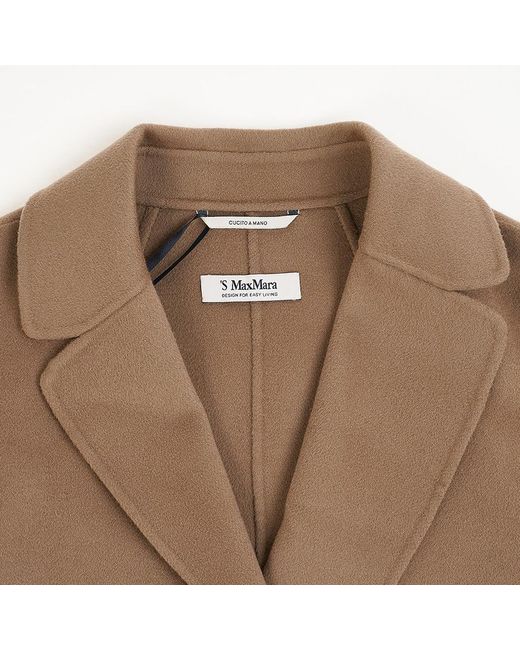 Max Mara Natural Long-Sleeved Coat