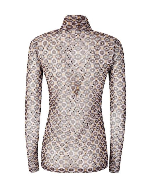 Dries Van Noten Multicolor Long-Sleeved Turtleneck T-Shirt