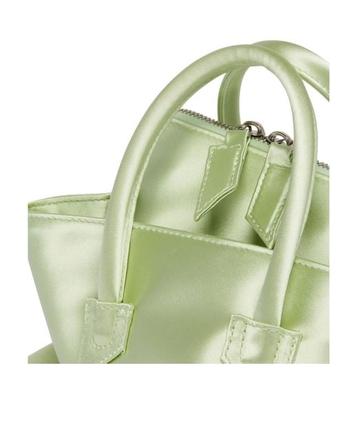 The Attico Metallic The La Passeggiata Mini Top Handle Bag