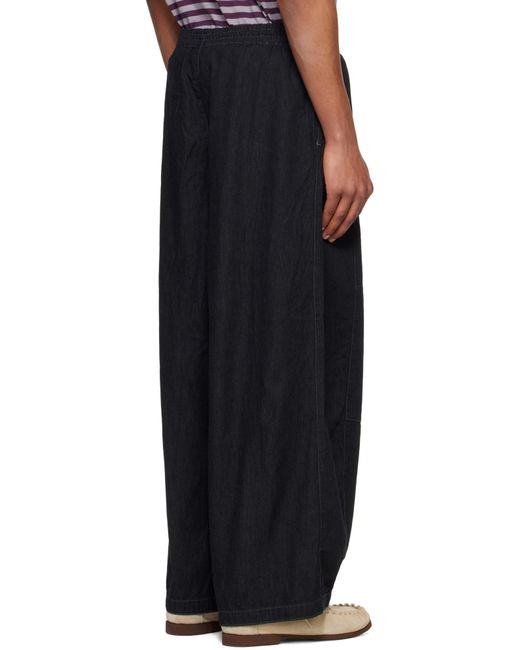 Needles Purple Drawstring Wide-Leg Trousers for men