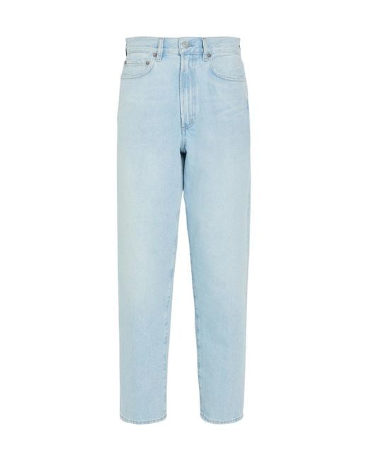 Agolde Blue Tapered-Leg Jeans