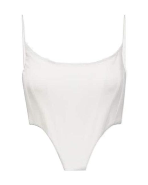 Alex Perry White Corset Top