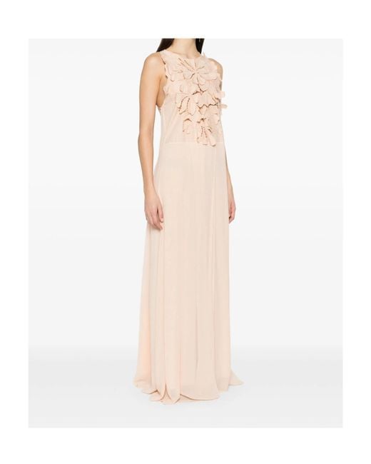 Forte_forte Natural Floral Appliqué Dress