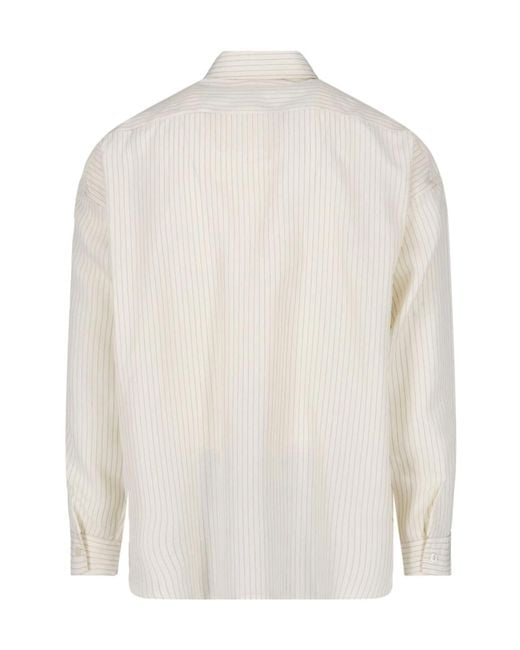 sunflower White Long Sleeve Shirt for men