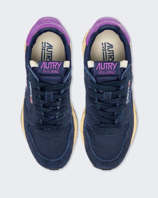 Autry Blue Lace-Up Sneakers