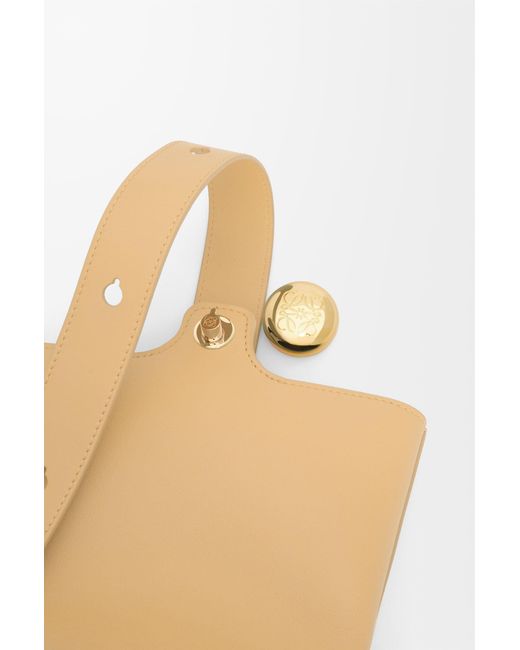 Loewe White Pebble Mini Bucket Bag