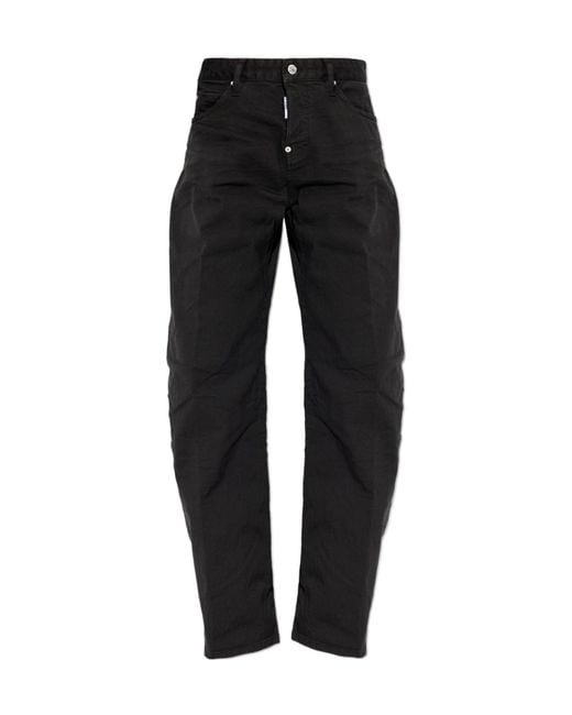 DSquared² Black Loose Twist Jeans