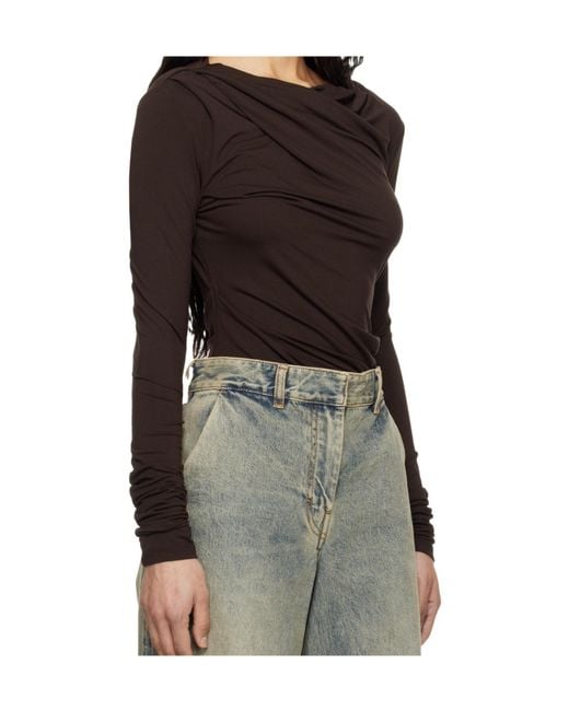 Entire studios Brown Long-Sleeved T-Shirt