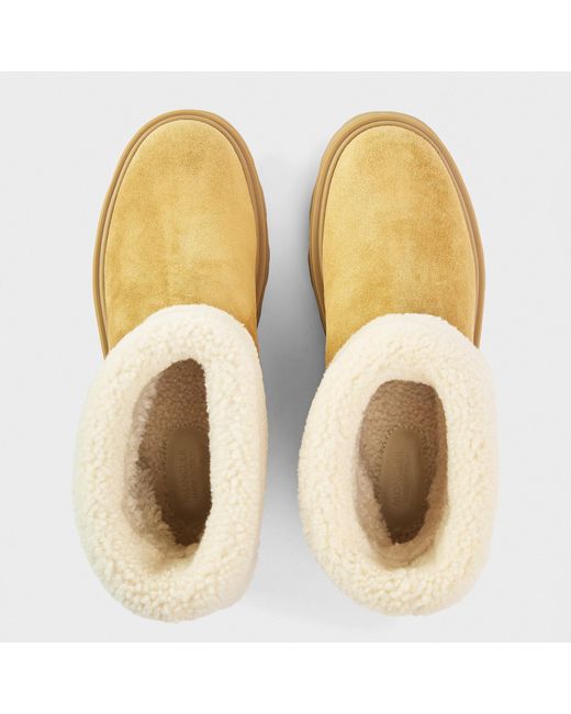 Moncler Natural Solid Color Ankle Boots