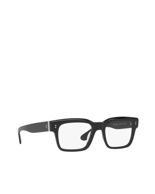 Oliver Peoples White Hollins Square-Frame Glasses for men