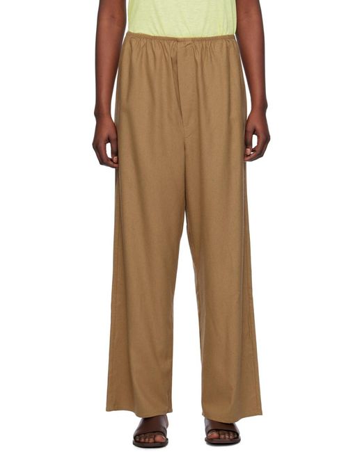 Baserange Natural Elastic Waist Casual Pants