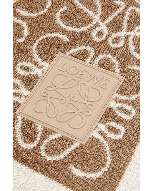 Loewe White Anagram Towel