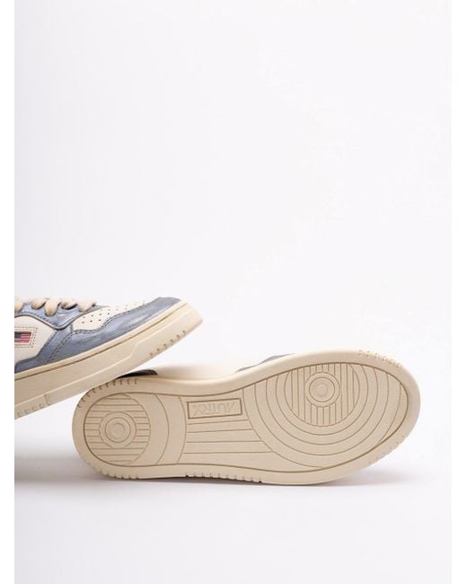 Autry Multicolor Medalist Super Vintage Lace-Up Sneakers