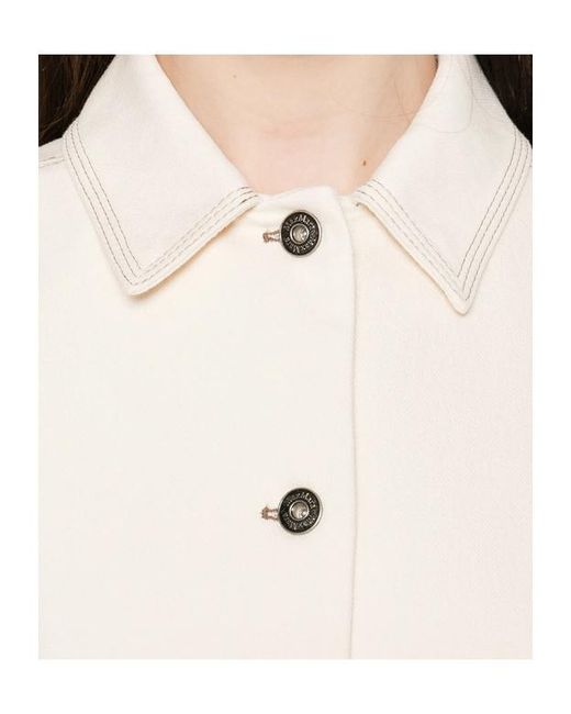 Max Mara Natural Long-Sleeved Casual Jacket