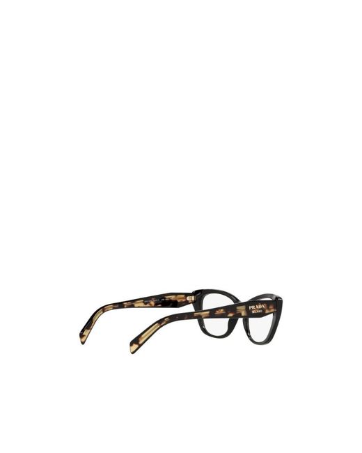 Prada White Cat Glasses Frame Flat Lens