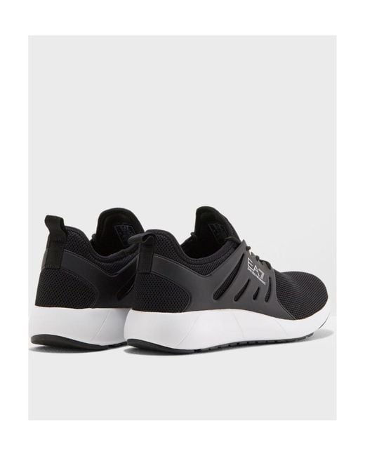 EA7 Black Logo Details Casual Sports Shoes for men