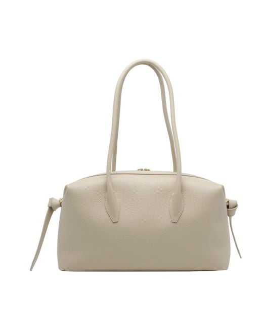 Yuzefi Natural Brioche Duffle Shoulder Bag