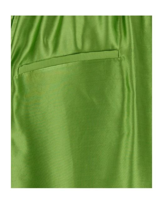 Khaite Green Wide Trousers