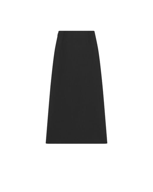 Dior Black Mid-Length Straight Skirt