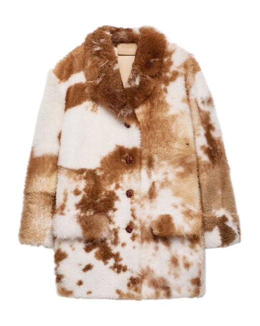 Prada Brown Shearling Coat