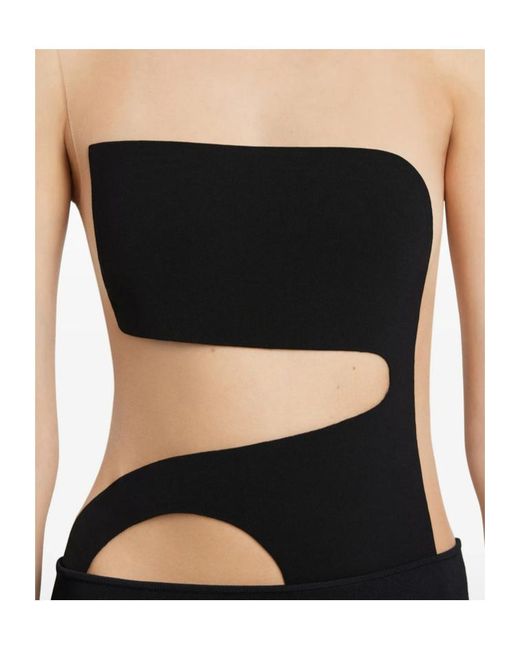 Courreges Black Courrèges Cut-Out Detailed Bodysuit