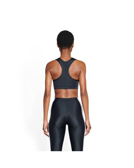Balenciaga Black X Adidas Logo Printed Cropped Top