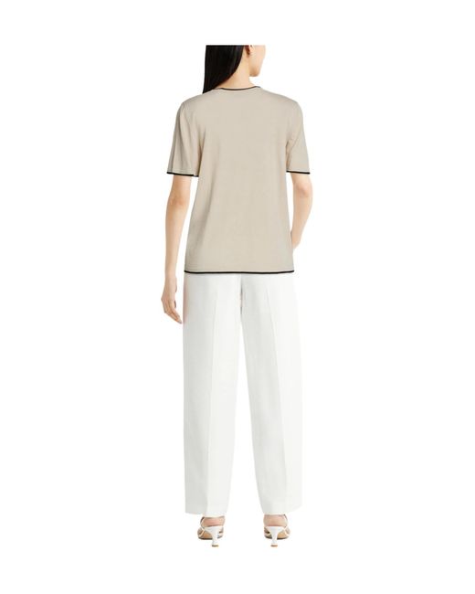 Max Mara Natural Minimalist Solid-Color Wool Top