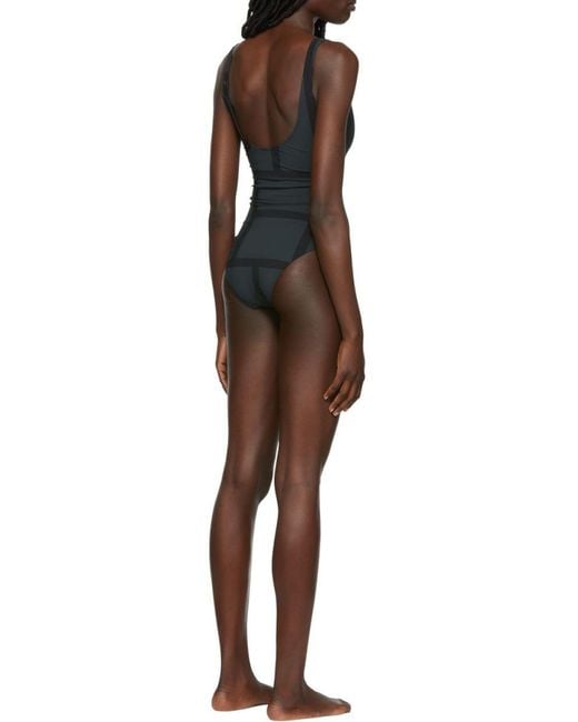 Totême  Black Totême Sleeveless Crewneck Swimsuit