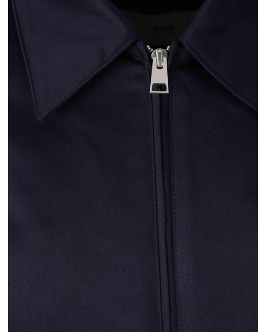 AMI Blue Ami Ami De Coeur Zipped Jacket for men