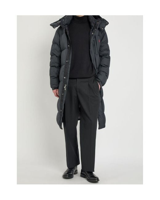 Polo Ralph Lauren Gray Quilted Zipper Down Jacket for men