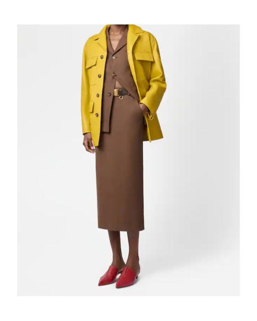 Tod's Brown Midi Skirt